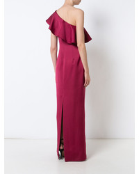 rotes Satin Ballkleid von Zac Posen