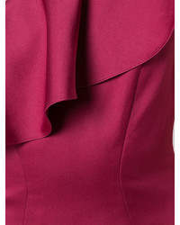 rotes Satin Ballkleid von Zac Posen