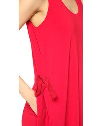 rotes schwingendes Kleid von Maison Margiela