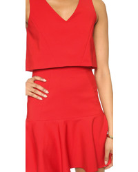 rotes schwingendes Kleid von Black Halo