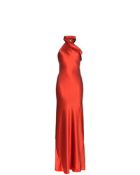 rotes Seide Ballkleid von Galvan