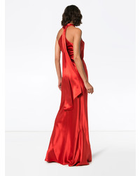 rotes Seide Ballkleid von Galvan