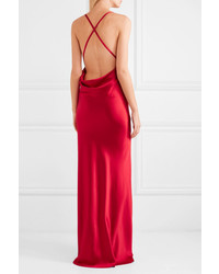 rotes Seide Ballkleid von Galvan