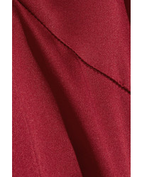 rotes Seide Maxikleid von Reformation