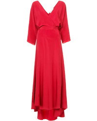 rotes Seidekleid von Diane von Furstenberg