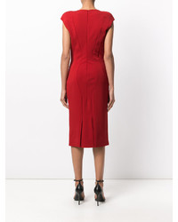 rotes Seidekleid von Tom Ford