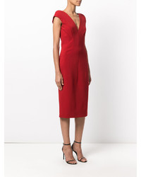 rotes Seidekleid von Tom Ford