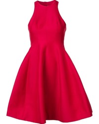 rotes Seidekleid von Halston