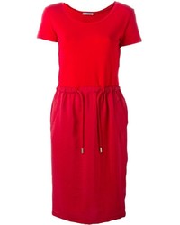 rotes Seidekleid von Max Mara