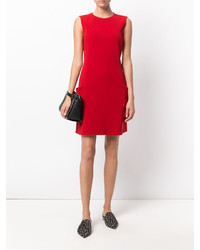 rotes Seidekleid von Victoria Beckham