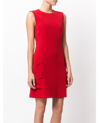 rotes Seidekleid von Victoria Beckham