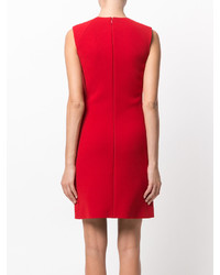 rotes Seidekleid von Victoria Beckham