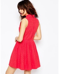 rotes Shirtkleid von Asos