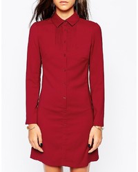 rotes Shirtkleid von Sisley