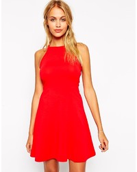 rotes Skaterkleid von Asos