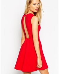 rotes Skaterkleid von Asos