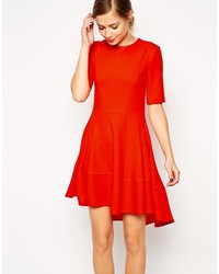 rotes Skaterkleid von Asos