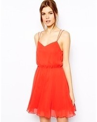 rotes Skaterkleid von Asos