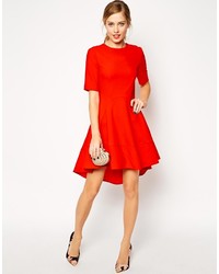 rotes Skaterkleid von Asos