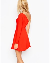 rotes Skaterkleid von Asos