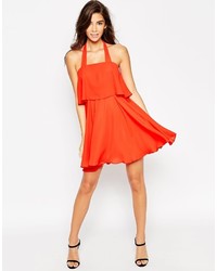 rotes Skaterkleid von Asos