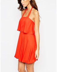 rotes Skaterkleid von Asos