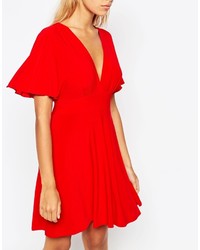 rotes Skaterkleid von Love