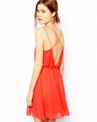 rotes Skaterkleid von Asos