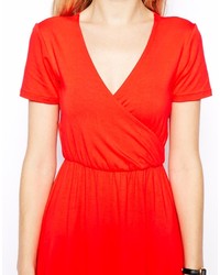 rotes Skaterkleid von Asos