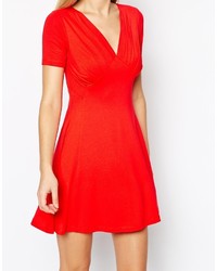 rotes Skaterkleid von Asos