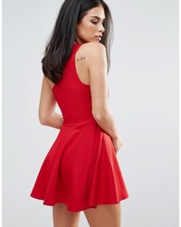 rotes Skaterkleid