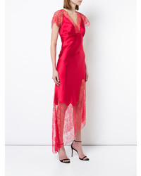 rotes Spitze Ballkleid von Haney