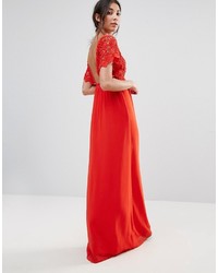 rotes Spitze Ballkleid von Traffic People