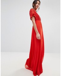 rotes Spitze Ballkleid von Traffic People