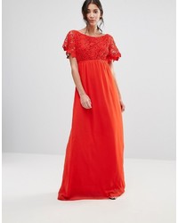 rotes Spitze Ballkleid von Traffic People