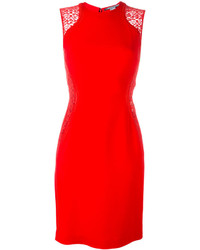 rotes figurbetontes Kleid aus Spitze von Stella McCartney