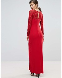 rotes Spitze Maxikleid von Coast