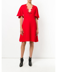 rotes Spitzekleid von Giambattista Valli