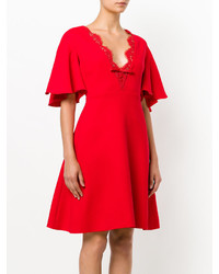 rotes Spitzekleid von Giambattista Valli