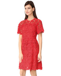 rotes Spitzekleid von Giambattista Valli