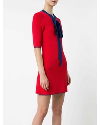 rotes Strick figurbetontes Kleid von Misha Nonoo