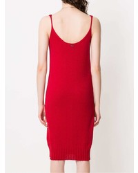 rotes Strick figurbetontes Kleid von Mara Mac