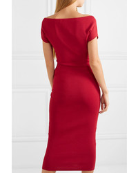 rotes Strick figurbetontes Kleid von SOLACE London