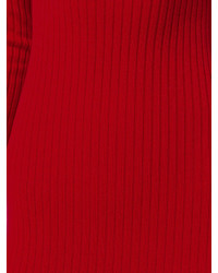 rotes Strick Kleid von Balmain
