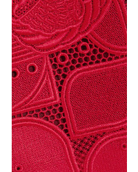 rotes Strick Spitzekleid von Antonio Berardi