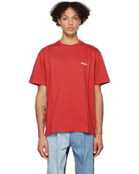 rotes Strick T-Shirt mit einem Rundhalsausschnitt von Ader Error