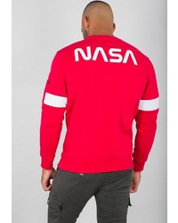 rotes Sweatshirt von Alpha Industries