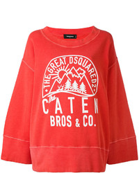 rotes Sweatshirt von Dsquared2