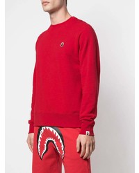 rotes Sweatshirt von A Bathing Ape