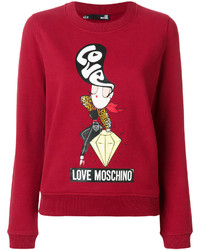 rotes Sweatshirt von Love Moschino